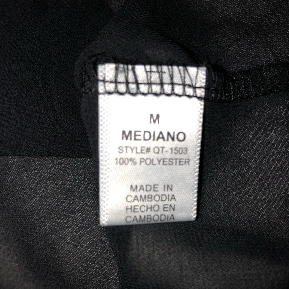 Medium Sheer Flowy Camisole Tank Racerback - Picture 5 of 6